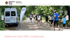 Desktop Screenshot of drk-sandhausen.de